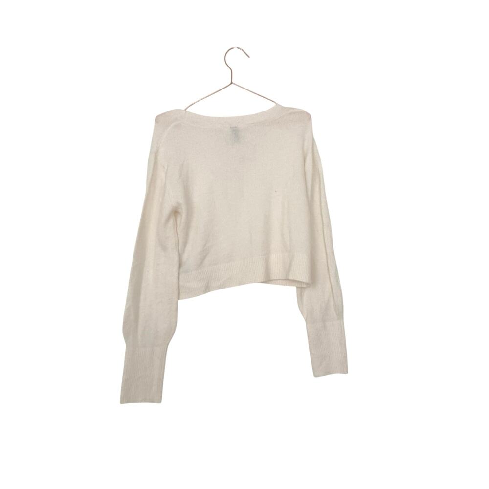 H&M Cream heart Button-Up Cardigan size small - Picture 4 of 6
